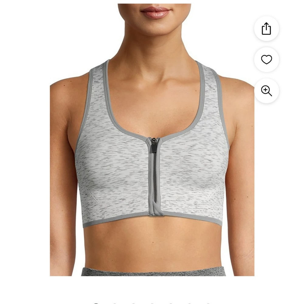 Avia | Set of 2 Seamless Zip Front Sports Bras